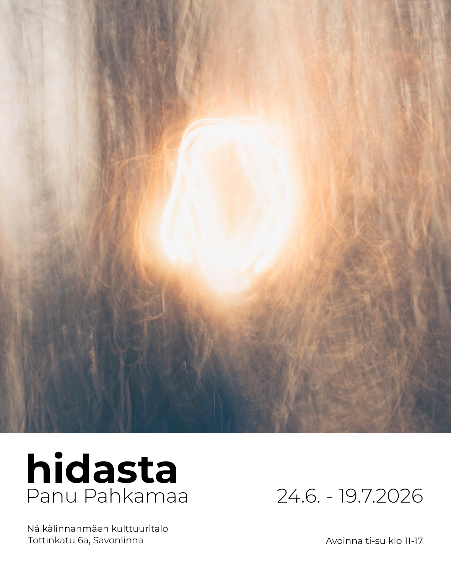 hidasta - Näyttelyn juliste
